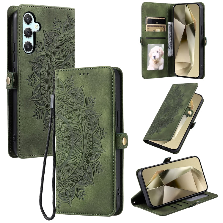 Skin Feel Totem Embossed Leather Phone Case, For Samsung Galaxy S25 5G, For Samsung Galaxy S25+ 5G, For Samsung Galaxy S25 Ultra 5G, For Samsung Galaxy S24 FE 5G, For Samsung Galaxy S24 Ultra 5G, For Samsung Galaxy S24+ 5G