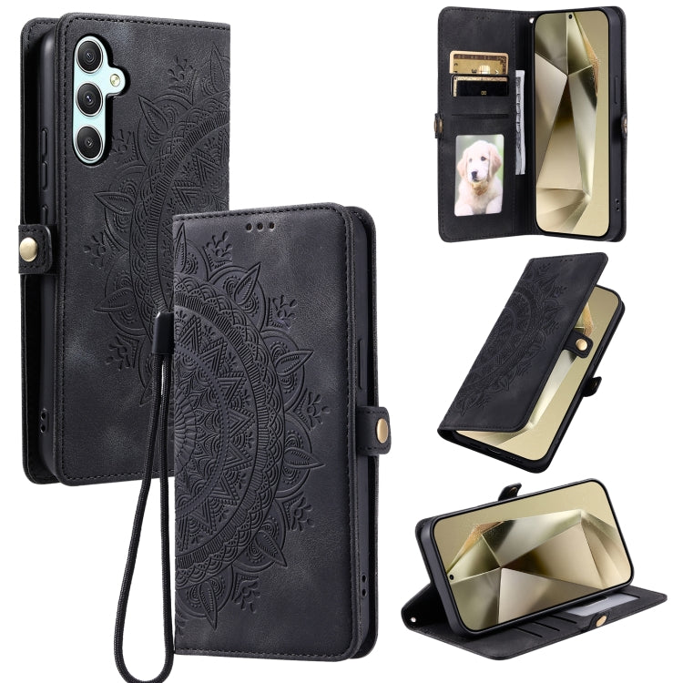 Skin Feel Totem Embossed Leather Phone Case, For Samsung Galaxy S25 5G, For Samsung Galaxy S25+ 5G, For Samsung Galaxy S25 Ultra 5G, For Samsung Galaxy S24 FE 5G, For Samsung Galaxy S24 Ultra 5G, For Samsung Galaxy S24+ 5G