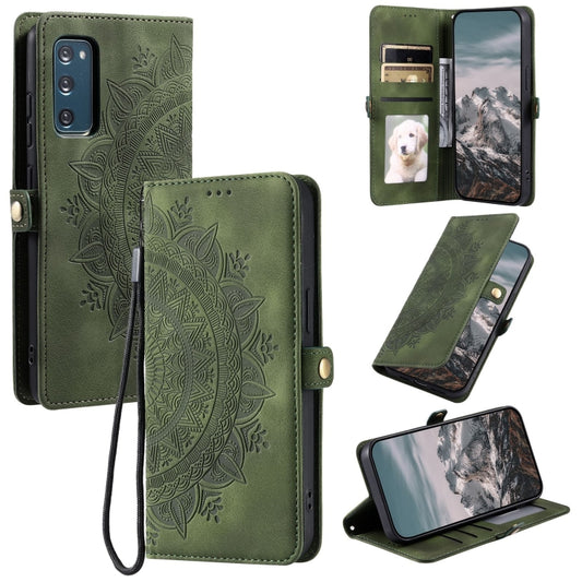 Skin Feel Totem Embossed Leather Phone Case, For Samsung Galaxy S20 FE, For Samsung Galaxy S22 Ultra 5G