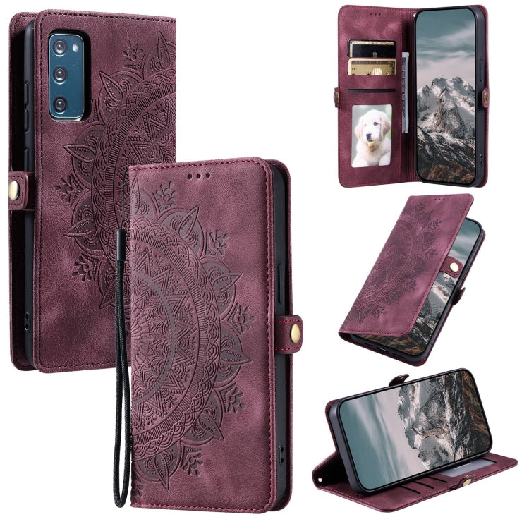 Skin Feel Totem Embossed Leather Phone Case, For Samsung Galaxy S24 5G, For Samsung Galaxy S23 FE 5G, For Samsung Galaxy S23 Ultra 5G, For Samsung Galaxy S23+ 5G, For Samsung Galaxy S23 5G, For Samsung Galaxy S20 FE