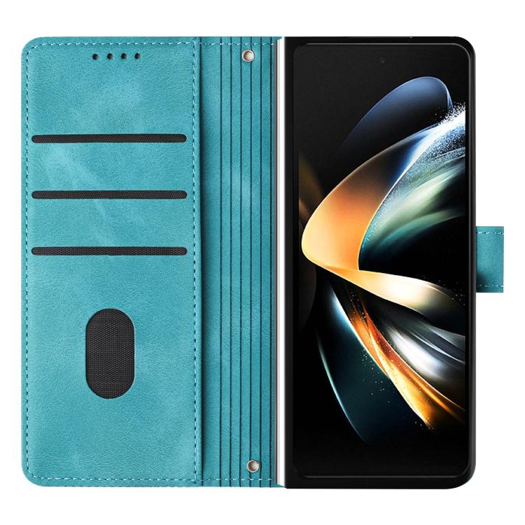 Dream Triangle Leather Phone Case with Lanyard