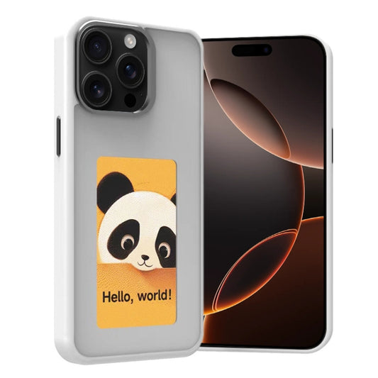 Four-Color E-ink Screen NFC DIY Phone Case, For iPhone 16 Pro, For iPhone 16 Plus, For iPhone 16, For iPhone 15 Pro Max, For iPhone 15 Pro, For iPhone 15, For iPhone 14 / 13, For iPhone 14 Pro, For iPhone 14 Pro Max, For iPhone 13 Pro Max