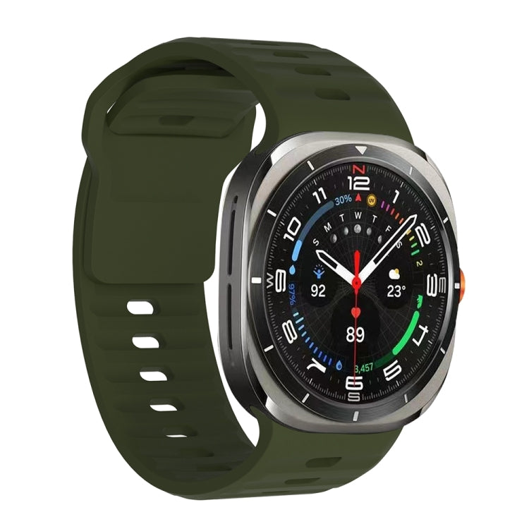 Wavy Texture Silicone Watch Band, For Samsung Galaxy Watch Ultra 47mm / Ultra 2025