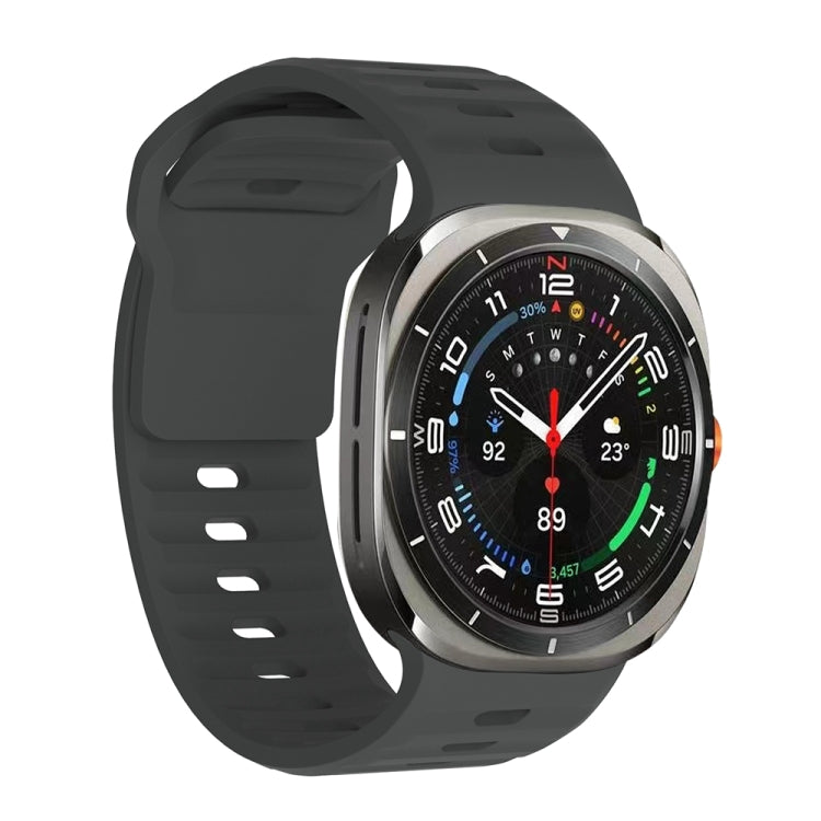 Wavy Texture Silicone Watch Band, For Samsung Galaxy Watch Ultra 47mm / Ultra 2025