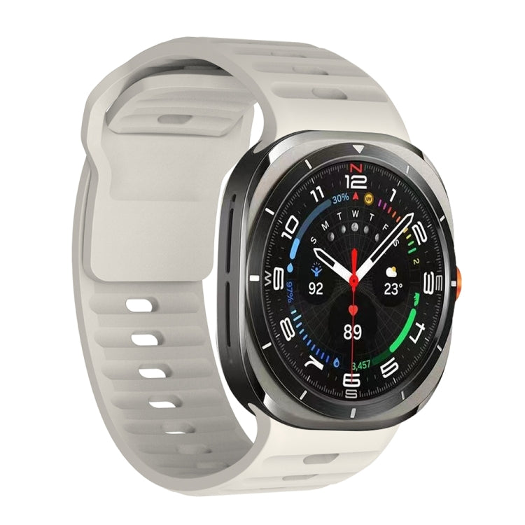Wavy Texture Silicone Watch Band, For Samsung Galaxy Watch Ultra 47mm / Ultra 2025