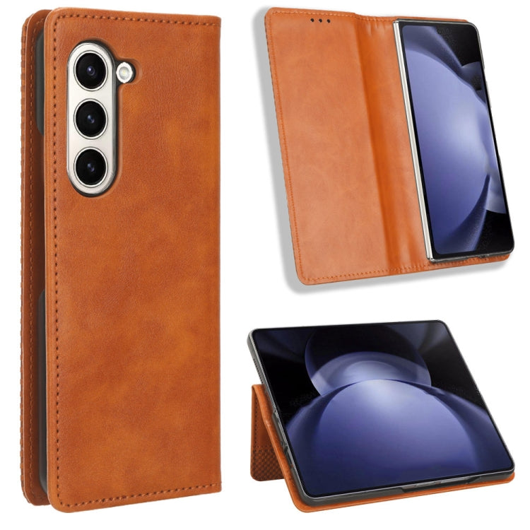 Magnetic Buckle Retro Texture Leather Phone Case