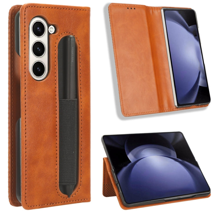 Magnetic Buckle Retro Texture Leather Phone Case