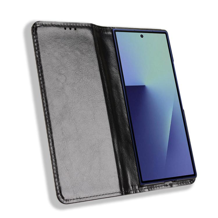Magnetic Buckle Retro Texture Leather Phone Case