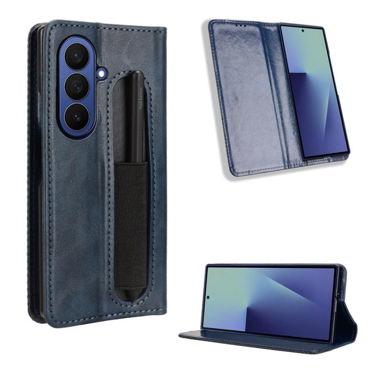 Magnetic Buckle Retro Texture Leather Phone Case