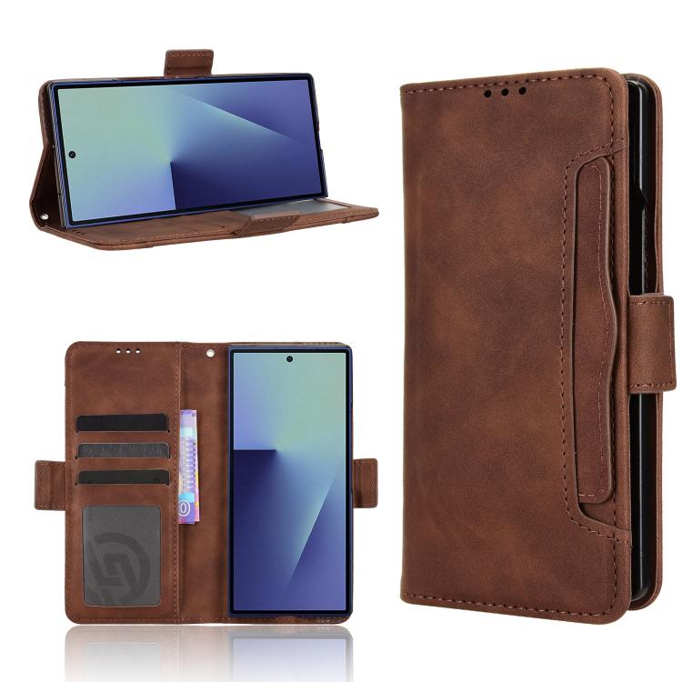 Skin Feel Calf Texture Card Slots Leather Phone Case