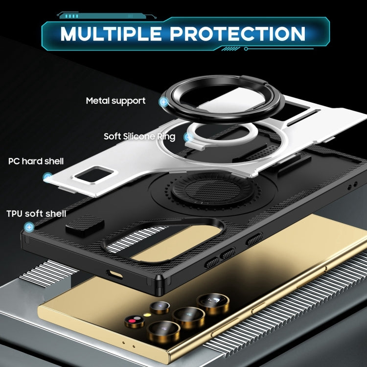 Ring Holder Carbon Fiber PC Hybrid TPU Phone Case, Series 2