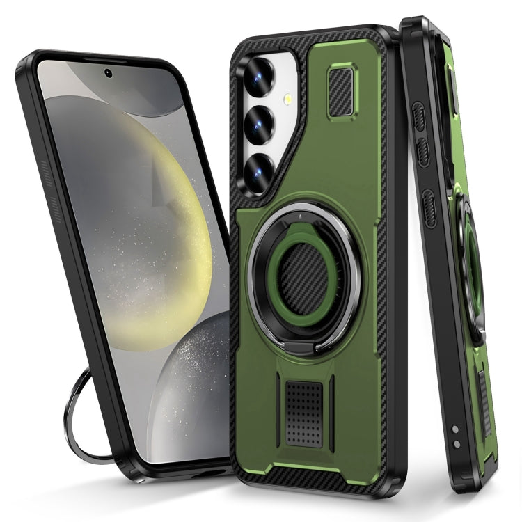 Ring Holder Carbon Fiber PC Hybrid TPU Phone Case, Series 2