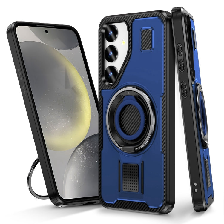 Ring Holder Carbon Fiber PC Hybrid TPU Phone Case, Series 2