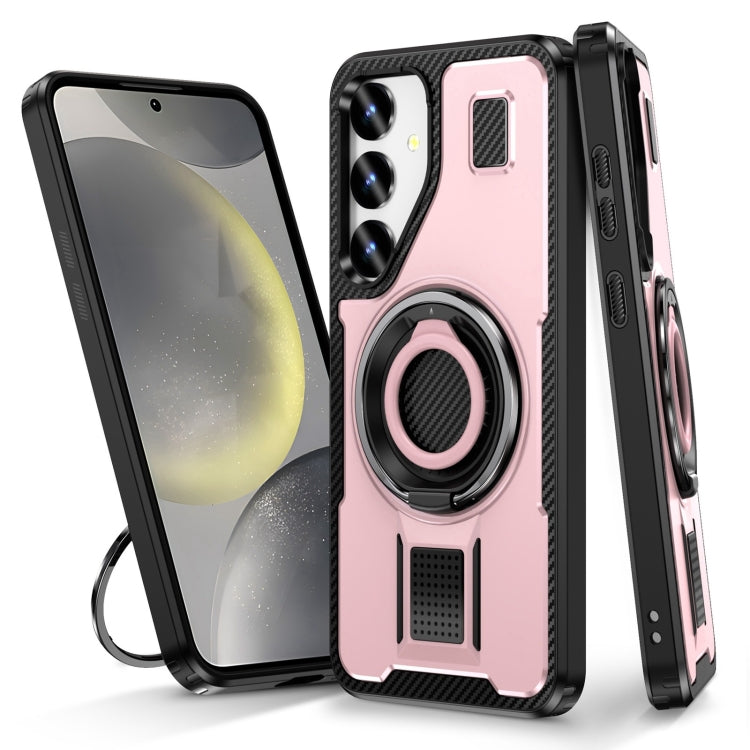 Ring Holder Carbon Fiber PC Hybrid TPU Phone Case, Series 2