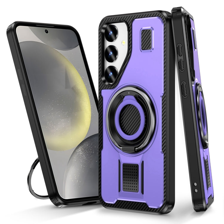 Ring Holder Carbon Fiber PC Hybrid TPU Phone Case, Series 2