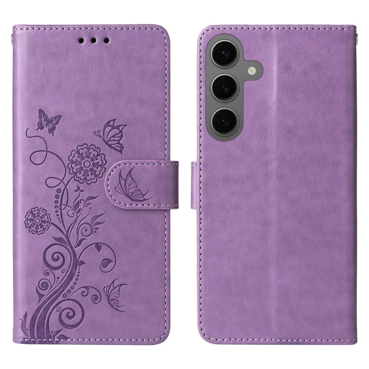 Embossed Butterfly Flowers Leather Phone Case, For Samsung Galaxy S24 5G, For Samsung Galaxy S23 FE 5G, For Samsung Galaxy S23 Ultra 5G, For Samsung Galaxy S23+ 5G, For Samsung Galaxy S23 5G, For Samsung Galaxy S20 FE