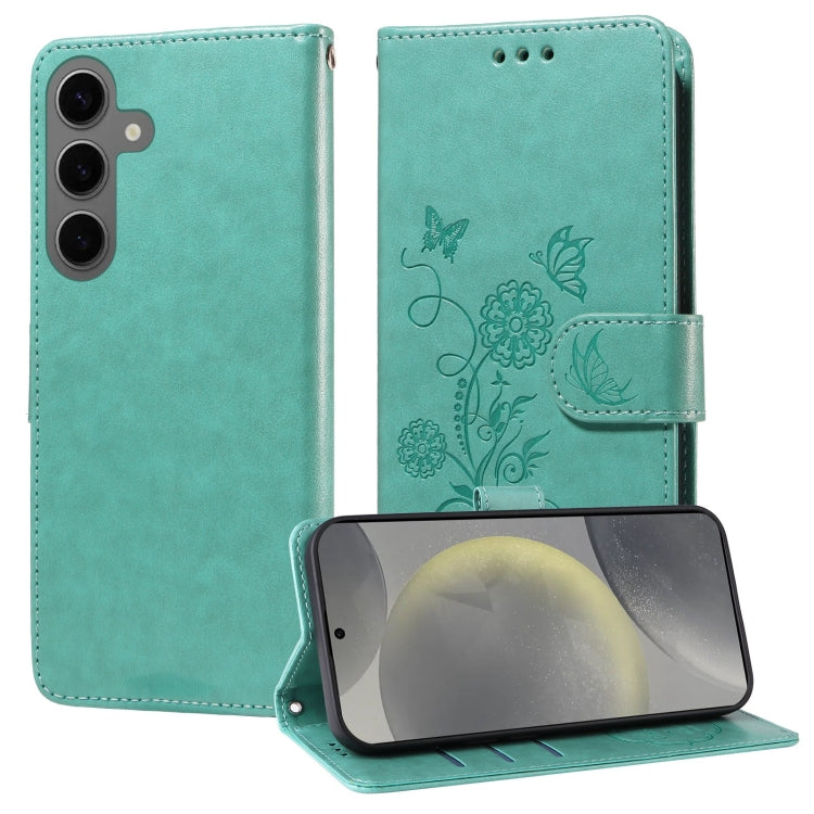 Embossed Butterfly Flowers Leather Phone Case, For Samsung Galaxy S24 5G, For Samsung Galaxy S23 FE 5G, For Samsung Galaxy S23 Ultra 5G, For Samsung Galaxy S23+ 5G, For Samsung Galaxy S23 5G, For Samsung Galaxy S20 FE