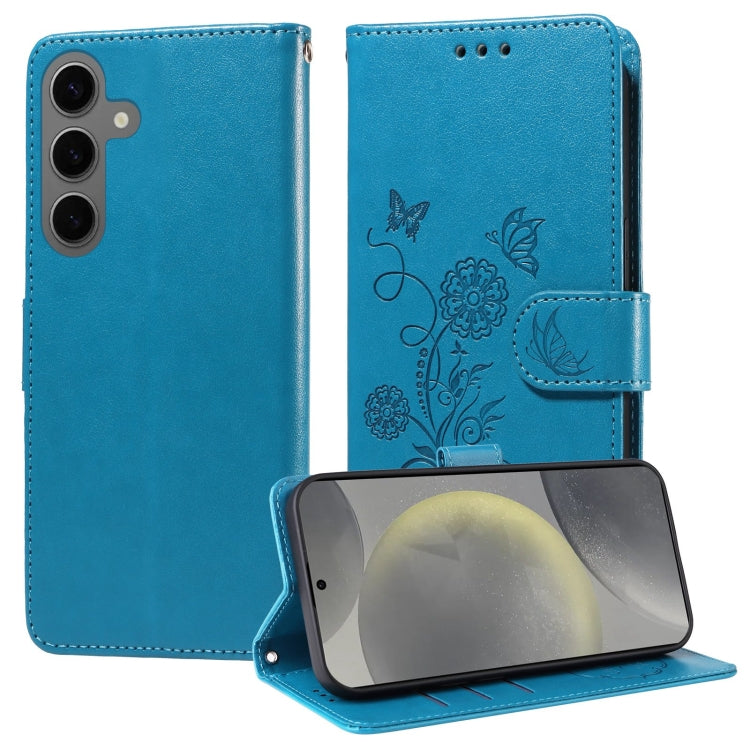 Embossed Butterfly Flowers Leather Phone Case, For Samsung Galaxy S24 5G, For Samsung Galaxy S23 FE 5G, For Samsung Galaxy S23 Ultra 5G, For Samsung Galaxy S23+ 5G, For Samsung Galaxy S23 5G, For Samsung Galaxy S20 FE