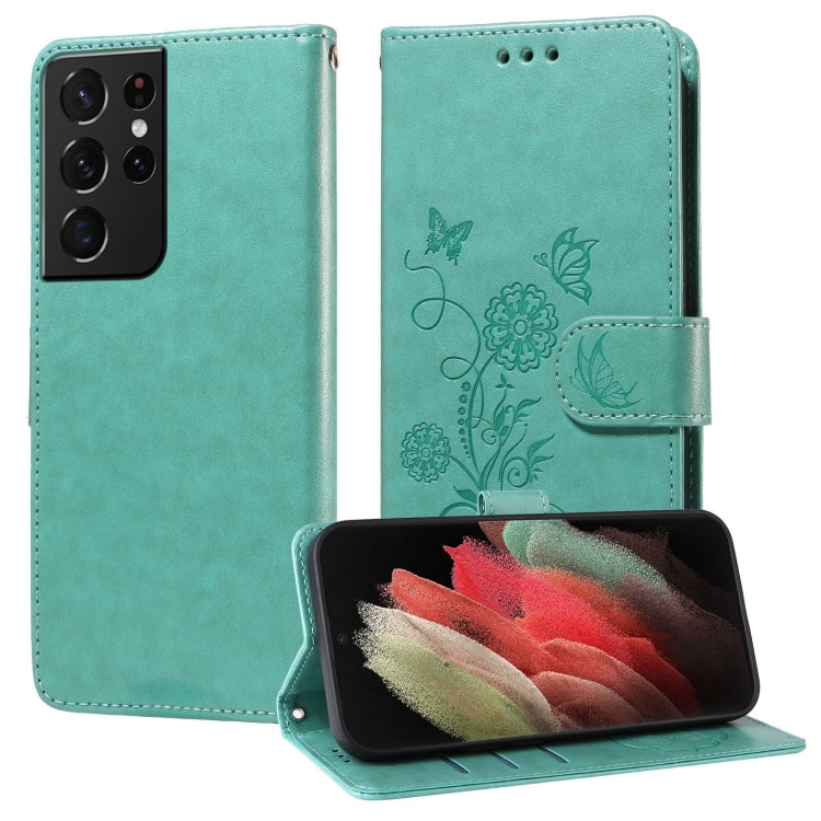 Embossed Butterfly Flowers Leather Phone Case, For Samsung Galaxy S21 Ultra 5G, For Samsung Galaxy S20 Ultra, For Samsung Galaxy S20, For Samsung Galaxy S20+