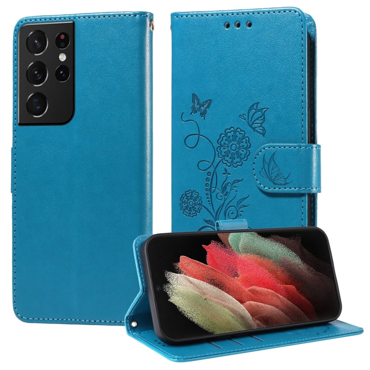 Embossed Butterfly Flowers Leather Phone Case, For Samsung Galaxy S21 Ultra 5G, For Samsung Galaxy S20 Ultra, For Samsung Galaxy S20, For Samsung Galaxy S20+