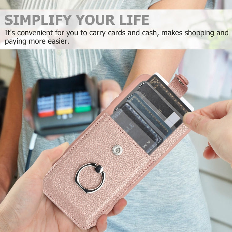 Litchi Texture Drawing Card Bag Ring Holder Phone Case, For Samsung Galaxy S24+ 5G, For Samsung Galaxy S24 5G, For Samsung Galaxy S23 Ultra 5G, For Samsung Galaxy S23 5G, For Samsung Galaxy S22 Ultra 5G