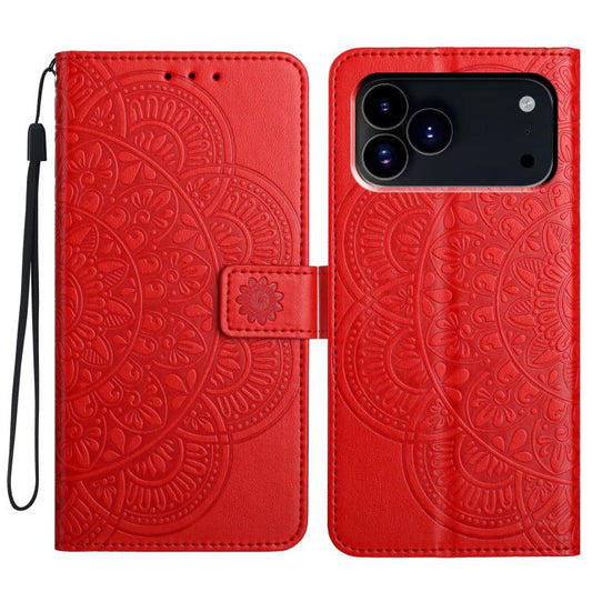 Flower Embossed Leather Phone Case