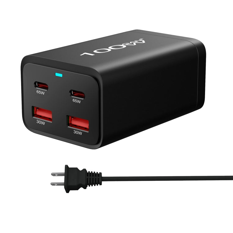 2A2C-100W GaN Pro 100W USB x 2, USB-C / Type-C x 2 Fast Charger, US Plug, UK Plug, AU Plug, EU Plug