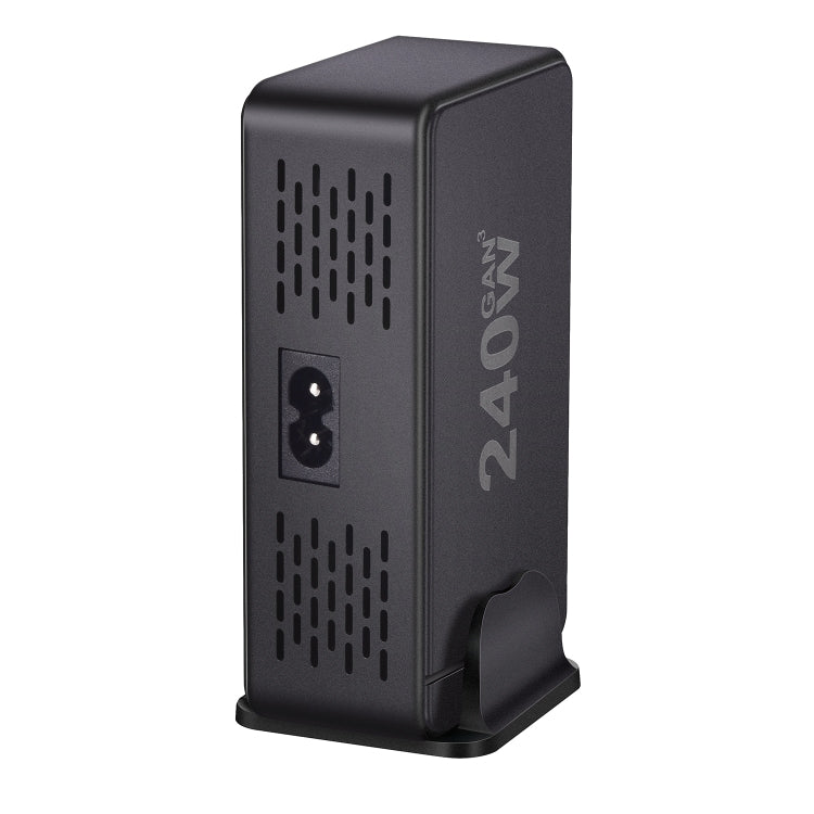 YMS-858 GaN 240W USB x 4, USB-C / Type-C x 4 Fast Charger, US Plug, UK Plug, AU Plug, EU Plug