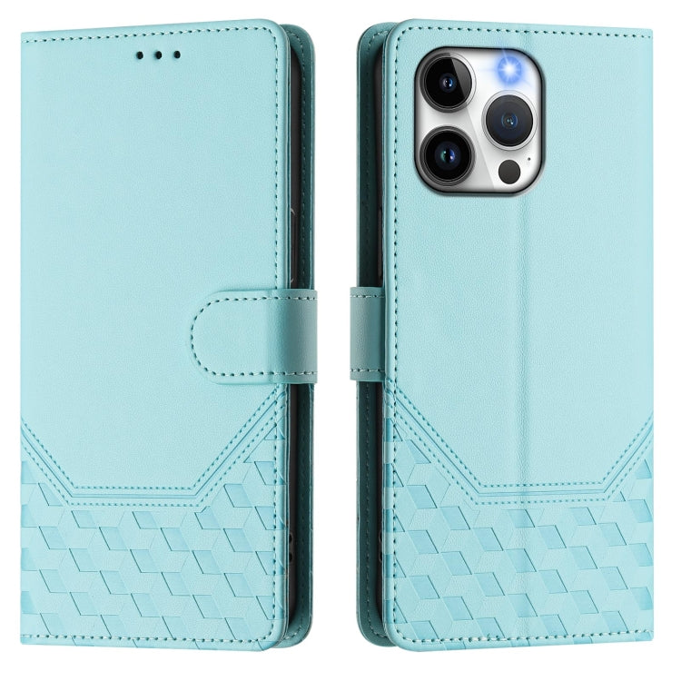 Honeycomb Embossing RFID Leather Phone Case