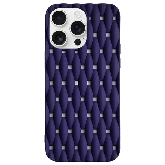 Weave Cooling Solid Color TPU Phone Case, For iPhone 16 Pro Max, For iPhone 16 Pro, For iPhone 16 Plus, For iPhone 16
