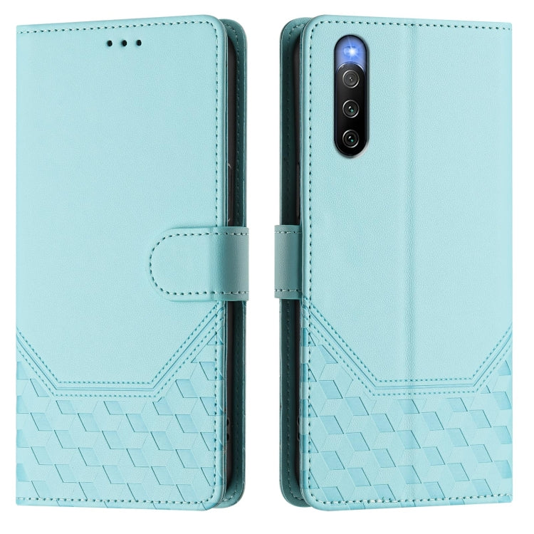 Honeycomb Embossing RFID Leather Phone Case, For Sony Xperia 10 V 2023, For Sony Xperia 5 IV, For Sony Xperia 10 IV