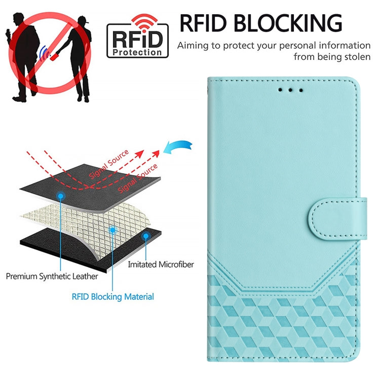 Honeycomb Embossing RFID Leather Phone Case, For Sony Xperia 10 V 2023, For Sony Xperia 5 IV, For Sony Xperia 10 IV