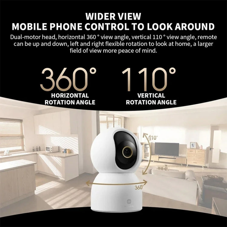 Original Xiaomi Smart Camera C700 4K 360 Viewing Angle Full-Color Night Vision AI Camera, US Plug