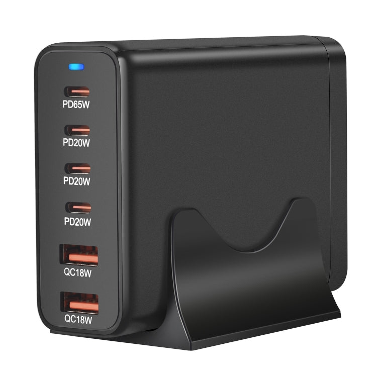 155W 4Type-C, 2USB 6-Ports Desktop Fast Charger, US Plug, UK Plug, EU Plug, AU Plug