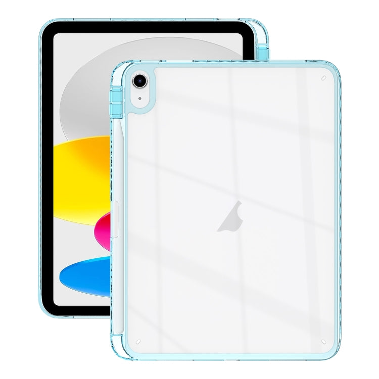 Acrylic Hybrid TPU Tablet Case with Pen Slot, For iPad Pro 11 2024, For iPad 10th Gen 10.9 2022, For iPad 10.2 2021 / Air 10.5 2019