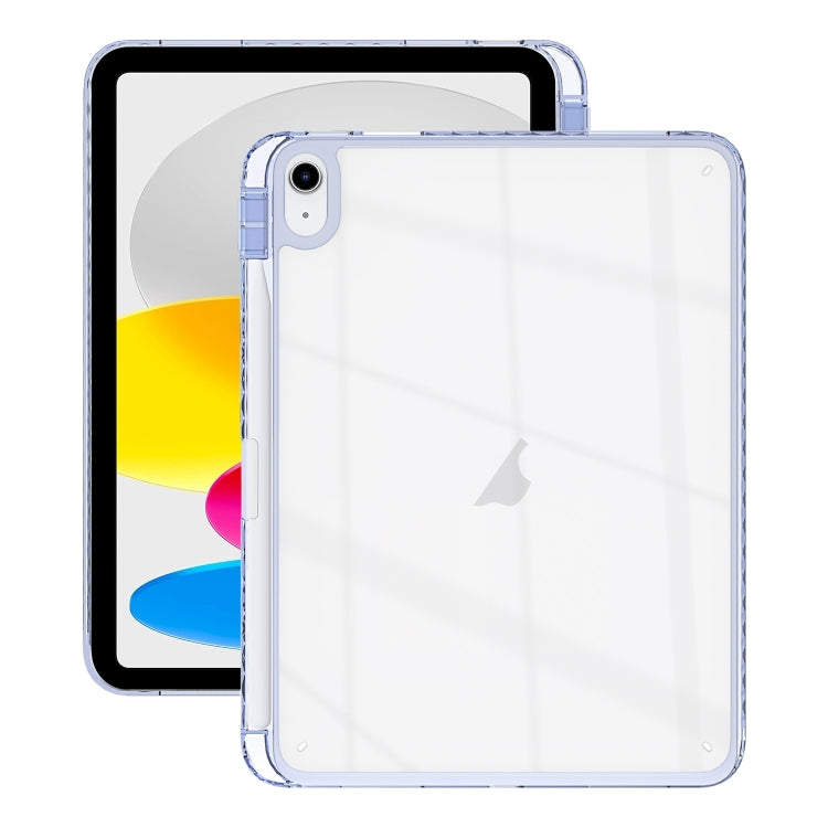 Acrylic Hybrid TPU Tablet Case with Pen Slot, For iPad Pro 11 2024, For iPad 10th Gen 10.9 2022, For iPad 10.2 2021 / Air 10.5 2019