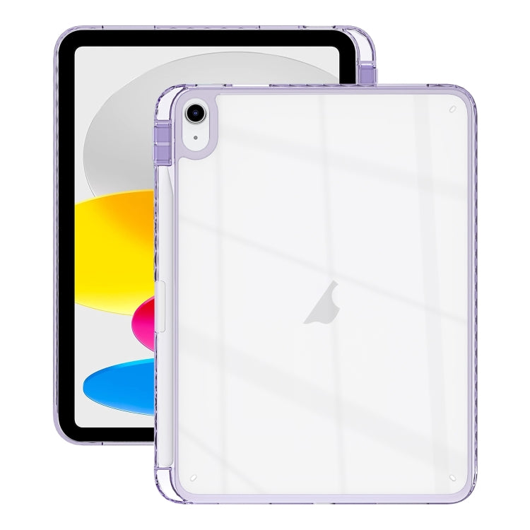 Acrylic Hybrid TPU Tablet Case with Pen Slot, For iPad Pro 11 2024, For iPad 10th Gen 10.9 2022, For iPad 10.2 2021 / Air 10.5 2019