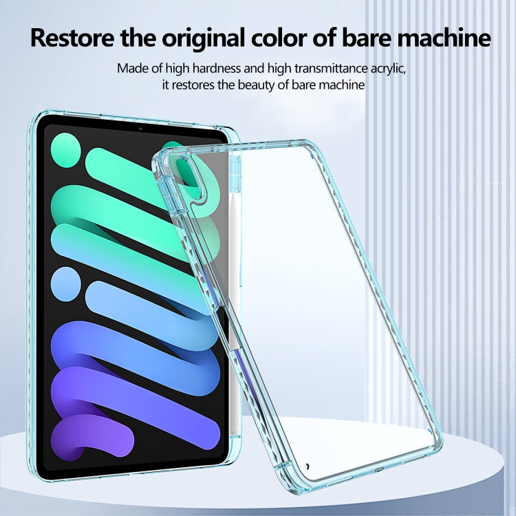 Acrylic Hybrid TPU Tablet Case with Pen Slot, For iPad Pro 11 2024, For iPad 10th Gen 10.9 2022, For iPad 10.2 2021 / Air 10.5 2019