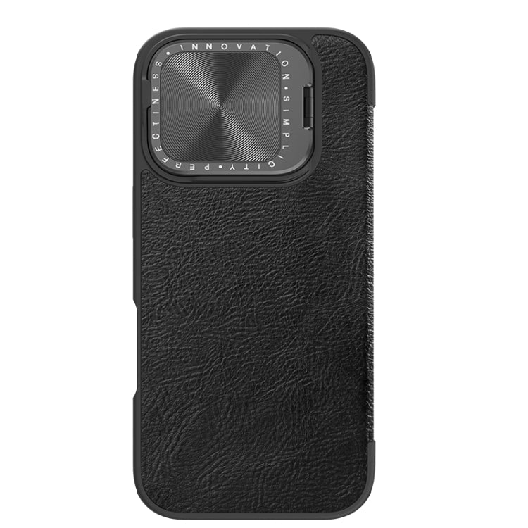 NILLKIN Qin Prop Series Flip Camera Cover Design Leather Phone Case, For iPhone 16 Pro Max, For iPhone 16