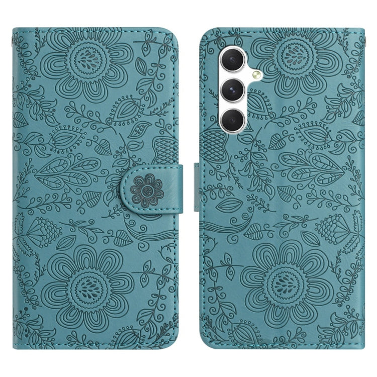 Floral Embossed Pattern Leather Phone Case, For Samsung Galaxy S25 5G, For Samsung Galaxy S25+ 5G, For Samsung Galaxy S25 Ultra 5G, For Samsung Galaxy S24 FE 5G, For Samsung Galaxy S24 Ultra 5G, For Samsung Galaxy S24+ 5G