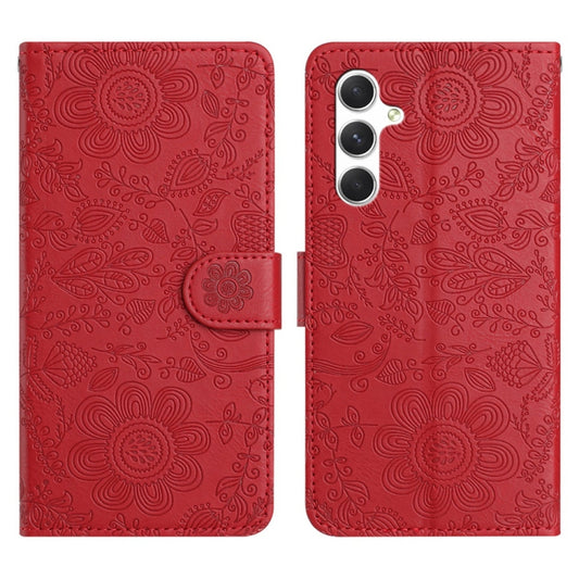 Floral Embossed Pattern Leather Phone Case, For Samsung Galaxy S24 5G, For Samsung Galaxy S23 FE 5G, For Samsung Galaxy S23 Ultra 5G, For Samsung Galaxy S23+ 5G, For Samsung Galaxy S23 5G, For Samsung Galaxy S22 Ultra 5G