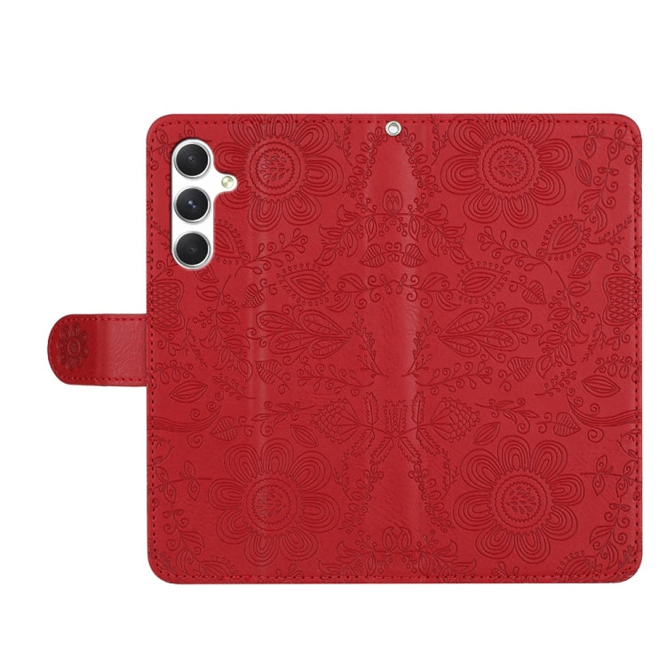 Floral Embossed Pattern Leather Phone Case, For Samsung Galaxy S24 5G, For Samsung Galaxy S23 FE 5G, For Samsung Galaxy S23 Ultra 5G, For Samsung Galaxy S23+ 5G, For Samsung Galaxy S23 5G, For Samsung Galaxy S22 Ultra 5G