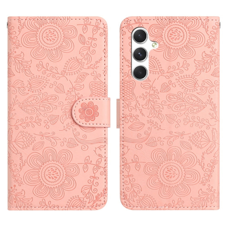 Floral Embossed Pattern Leather Phone Case, For Samsung Galaxy S24 5G, For Samsung Galaxy S23 FE 5G, For Samsung Galaxy S23 Ultra 5G, For Samsung Galaxy S23+ 5G, For Samsung Galaxy S23 5G, For Samsung Galaxy S22 Ultra 5G