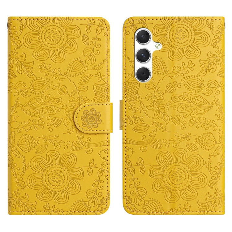 Floral Embossed Pattern Leather Phone Case, For Samsung Galaxy S24 5G, For Samsung Galaxy S23 FE 5G, For Samsung Galaxy S23 Ultra 5G, For Samsung Galaxy S23+ 5G, For Samsung Galaxy S23 5G, For Samsung Galaxy S22 Ultra 5G