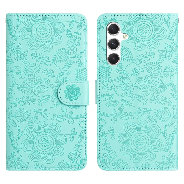 Floral Embossed Pattern Leather Phone Case, For Samsung Galaxy S24 5G, For Samsung Galaxy S23 FE 5G, For Samsung Galaxy S23 Ultra 5G, For Samsung Galaxy S23+ 5G, For Samsung Galaxy S23 5G, For Samsung Galaxy S22 Ultra 5G