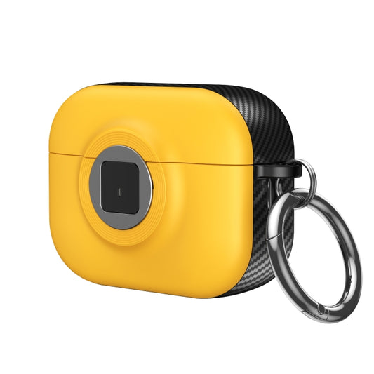 Camera Series PC + TPU Headset Shockproof Carbon Fibre Case, For AirPods 3, For AirPods Pro
