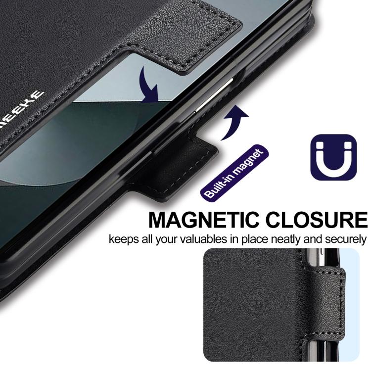 LC.IMEEKE L1 Series Frosted Fine Texture PU Phone Case with Pen Slot, Pen Not Included