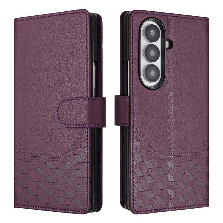 Honeycomb Embossing RFID Leather Phone Case