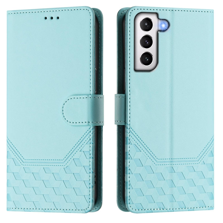 Honeycomb Embossing RFID Leather Phone Case, For Samsung Galaxy S21 5G, For Samsung Galaxy S21+ 5G, For Samsung Galaxy S21 Ultra 5G