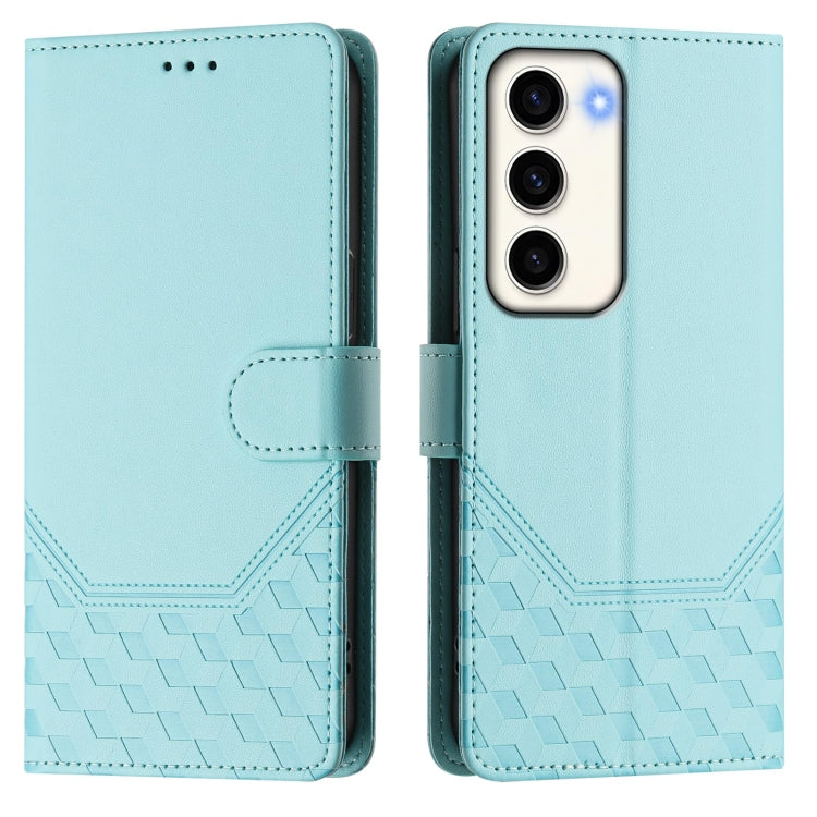 Honeycomb Embossing RFID Leather Phone Case, For Samsung Galaxy S23 5G, For Samsung Galaxy S22 Ultra 5G, For Samsung Galaxy S22+ 5G, For Samsung Galaxy S22 5G, For Samsung Galaxy S21 FE 5G